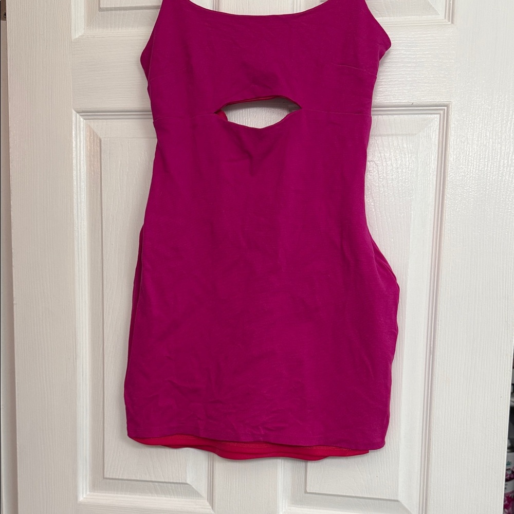 Lulu’s Fuchsia Cutout Minidress